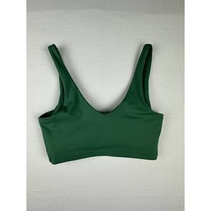 Carbon38 Twist Back Green Sports Bra Size Medium